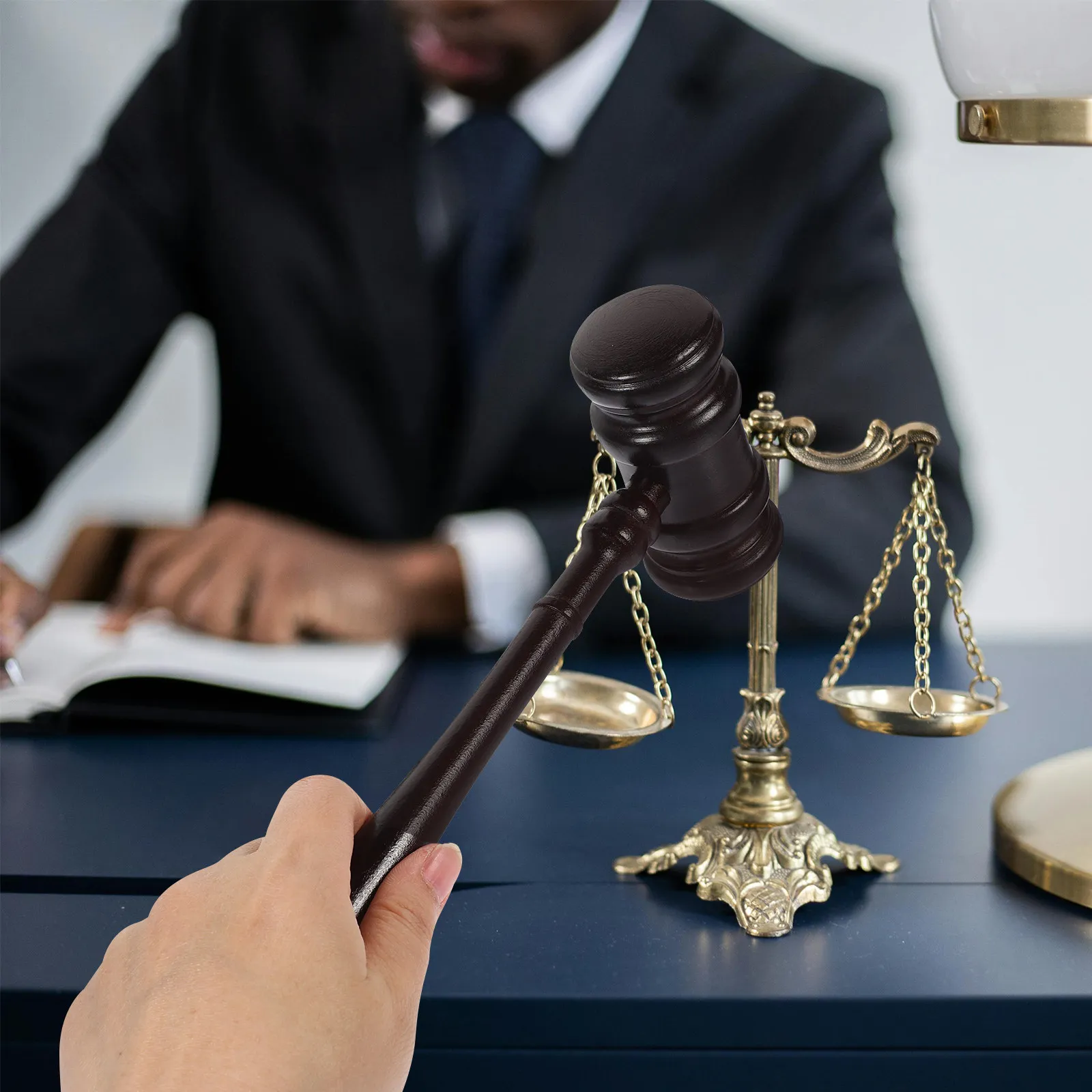 Wooden Auction Gavel Made of Hardwood Ideal for Judges Lawyers Auctioneers Club Presidents Clear Resonant Sound