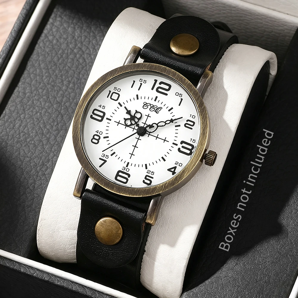 1 pc Bohemian style fashionable men's quartz watch with multiple styles and colors to choose from, box not included