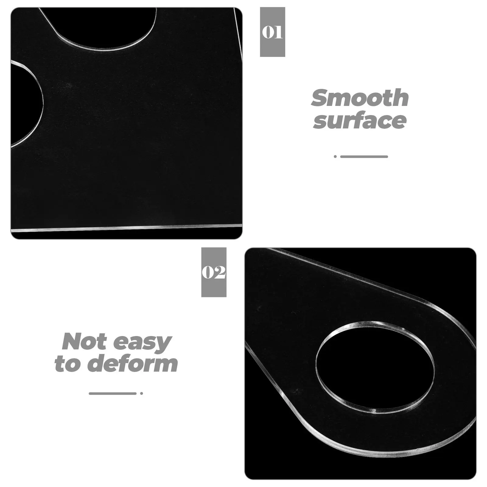 Woodworking Router Template Acrylic Cutting Board Handle Stencil for DIY Charcuterie Boards Precision Tracing Efficient Carving