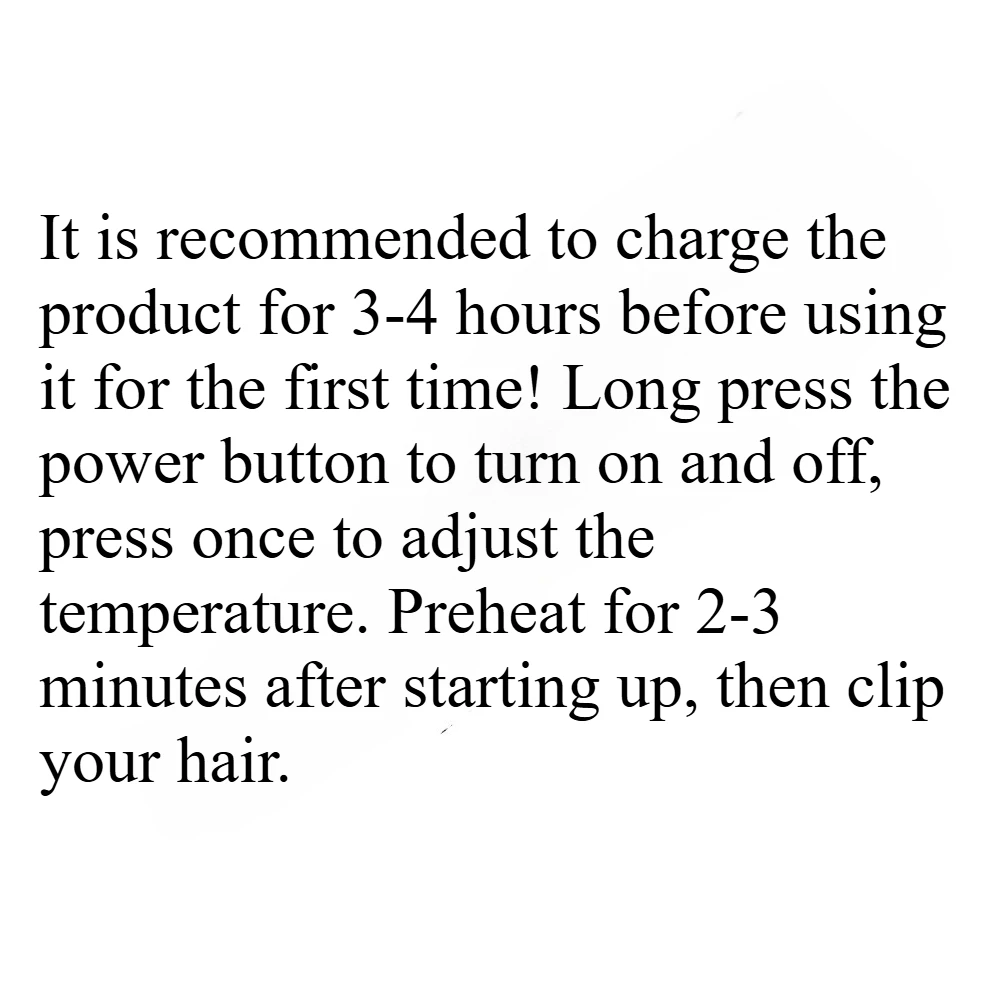Women Gift Wireless Mini Negative Ion Hair Straightener 2600mAh USB Charging Flat Iron Fast Heating Anti‑Scald 4 Temp Settings P 6
