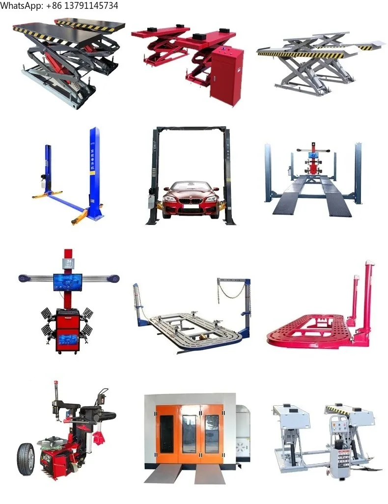 4T  Alignment Car Lifter 1.8m 2 Post Vehicle Hoist 2 Post Car Lift 2 Post Car Lifts Hydraulic Jack