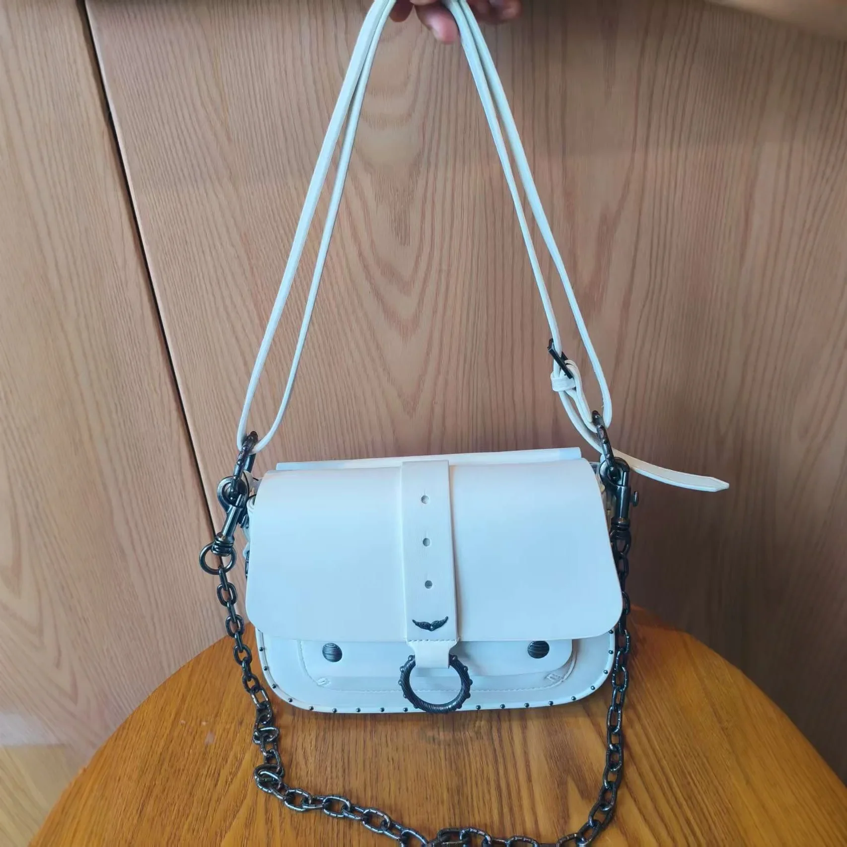 المألوف برشام سلسلة صغيرة مربع حقيبة المرأة واحدة الكتف حقيبة كروسبودي نمط جديد تنوعا الشارع الاتجاه حقيبة