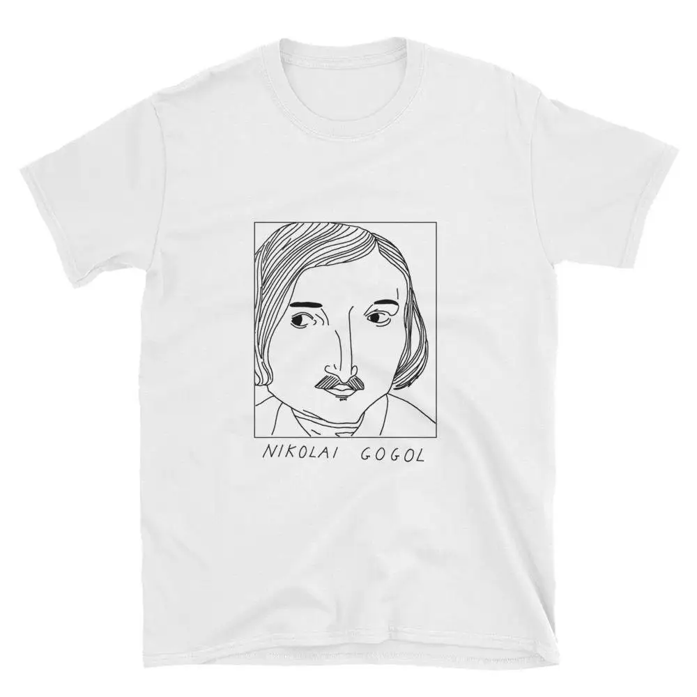 Badly Drawn Authors Nikolai Gogol T Shirt FREE Worldwide Delivery