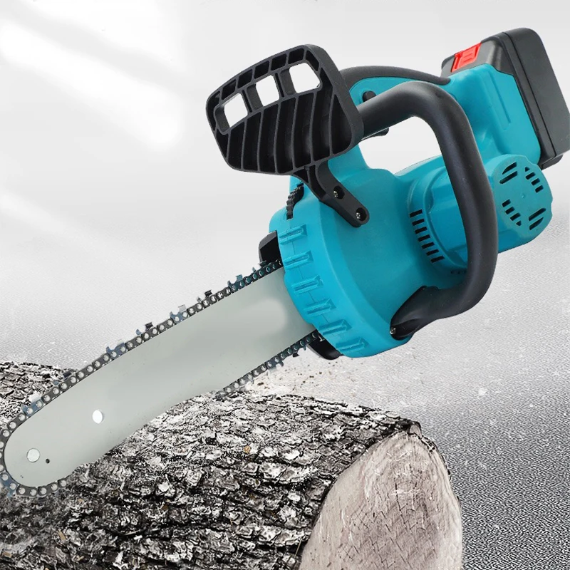 12-inch brushless electric chain saw, rechargeable logging and pruning saw, household small lithium chain saw