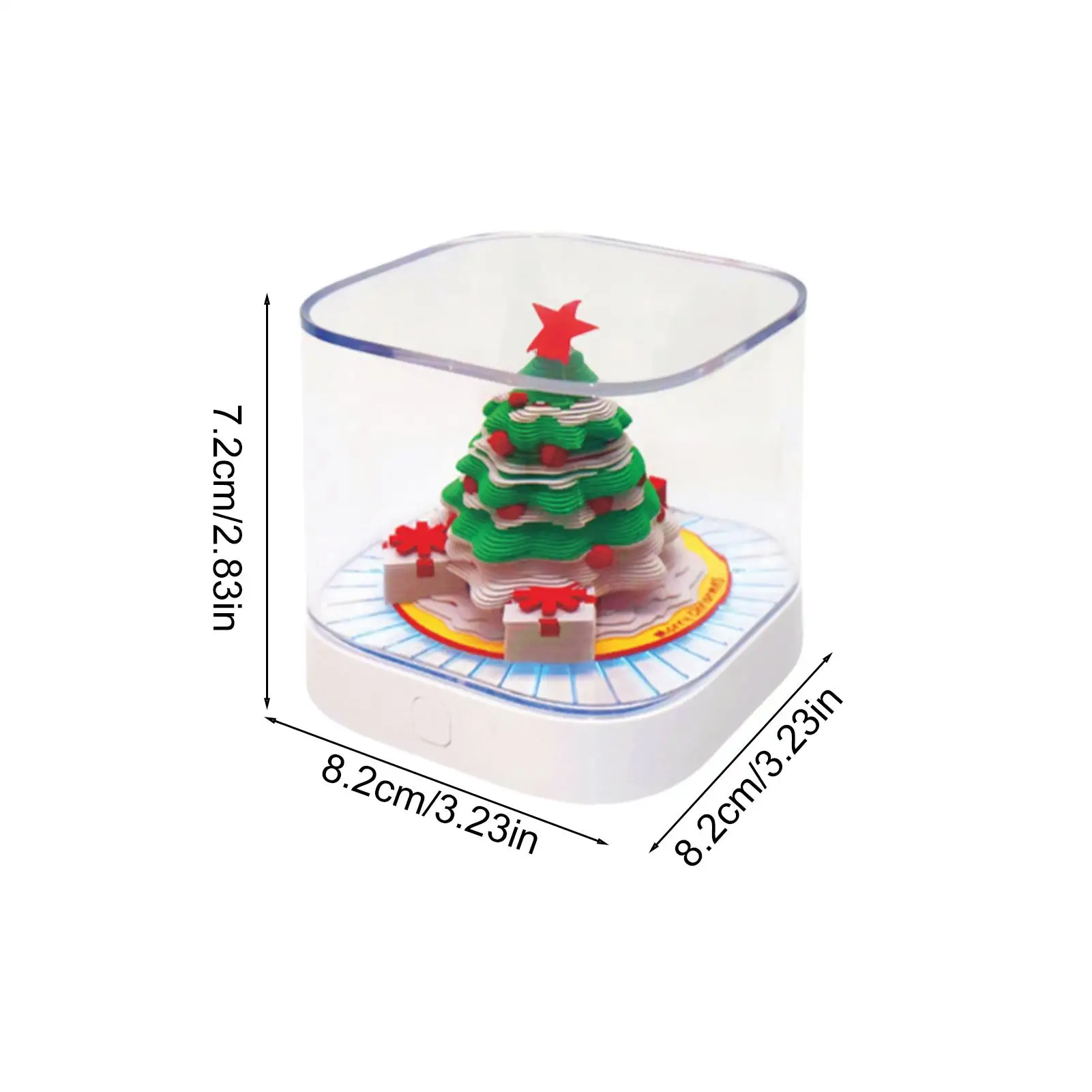 3d Calendar 3d Christmas Tree Art Calendar Memo Pad With Light Planner Organizer Schedule For Adults Kids Time Management Daily