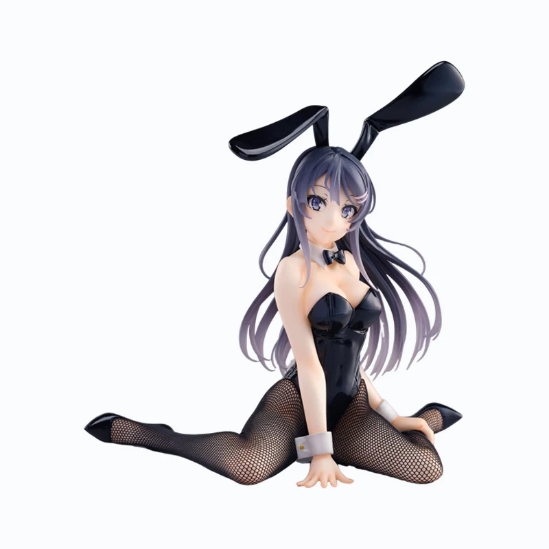 Original Taito Anime AMP Artist Rascal Does Not Dream of Bunny Girl Sakurajima Mai Cute Sitting PVC Action Figure Toys Gift