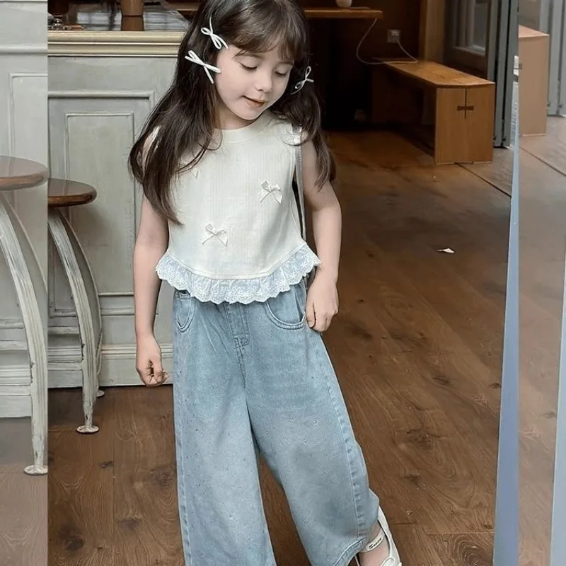 Children's Top for Girls Tops Undershirt Kids Underwear Girls Summer Clothes Girl Clothing Camisole Singlet Blouse Straps Vest