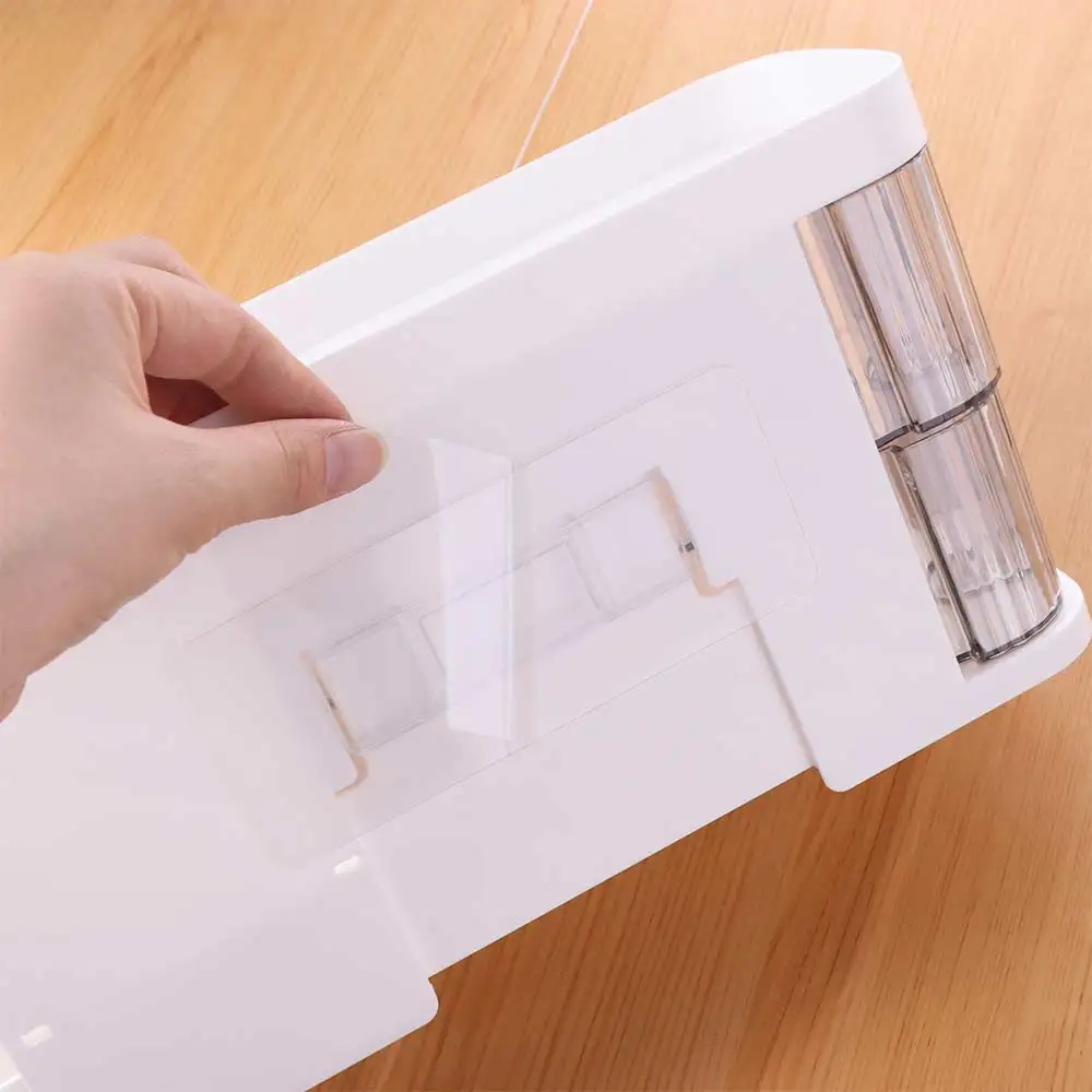 

Wall-Mounted Data Cable Storage Box Rotatable Dustproof Cosmetic Storage Box with Compartments Space Saving Desktop Shelves