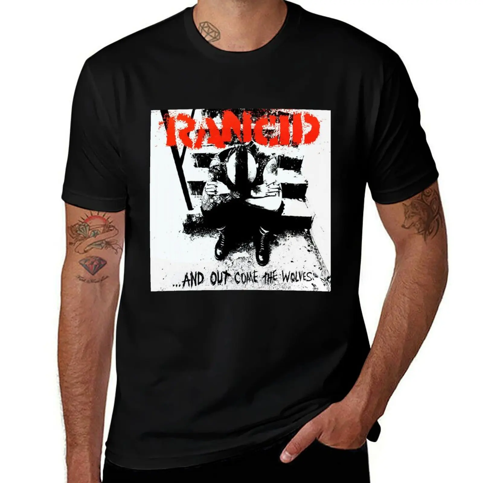 

Rancid T-Shirt black cotton t-shirt plain for man package man t shirts high quality luxury brand T-Shirt