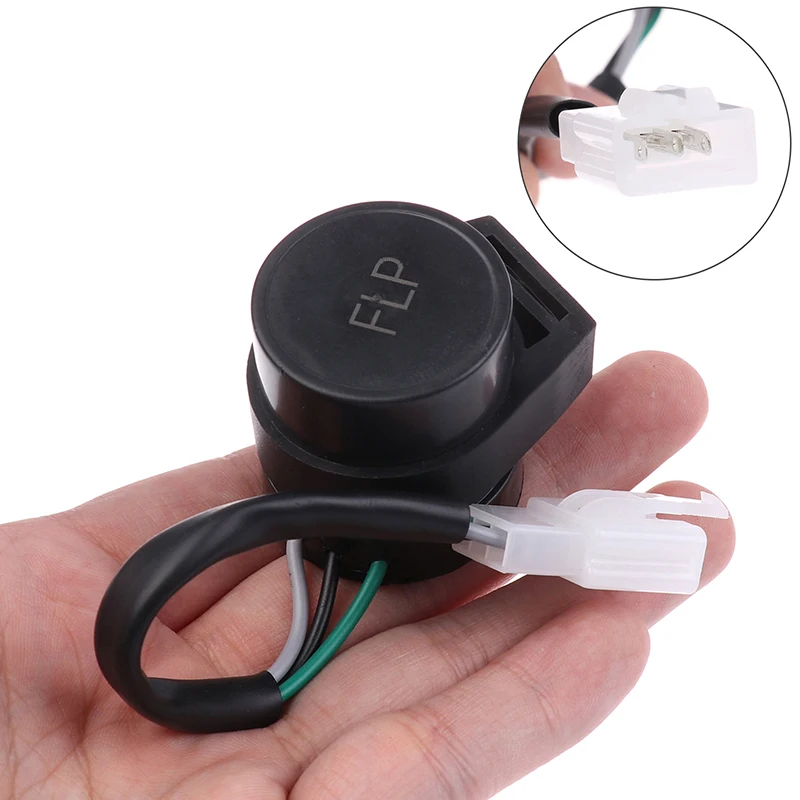 New 1 Piece For GY6 50‑250cc Motorcycles Scooters Moped ATV 3 Pins Round Turn Signal Flasher Relay Blinker