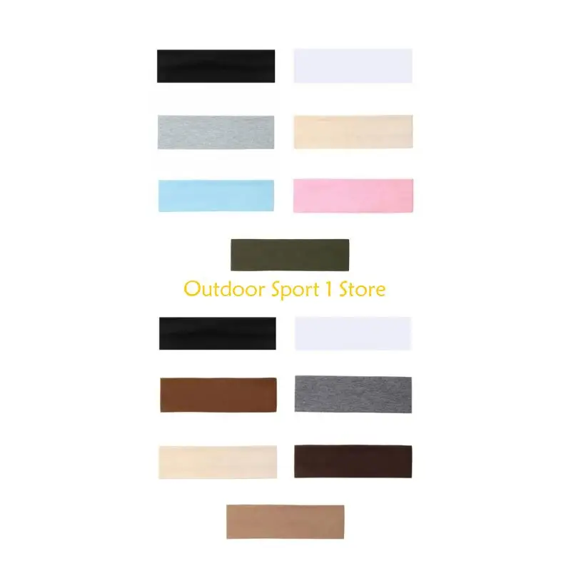 

A0KA 7 Pcs Sweatbands Sports Sweatbands Stretchy Headbands Elastic Headbands