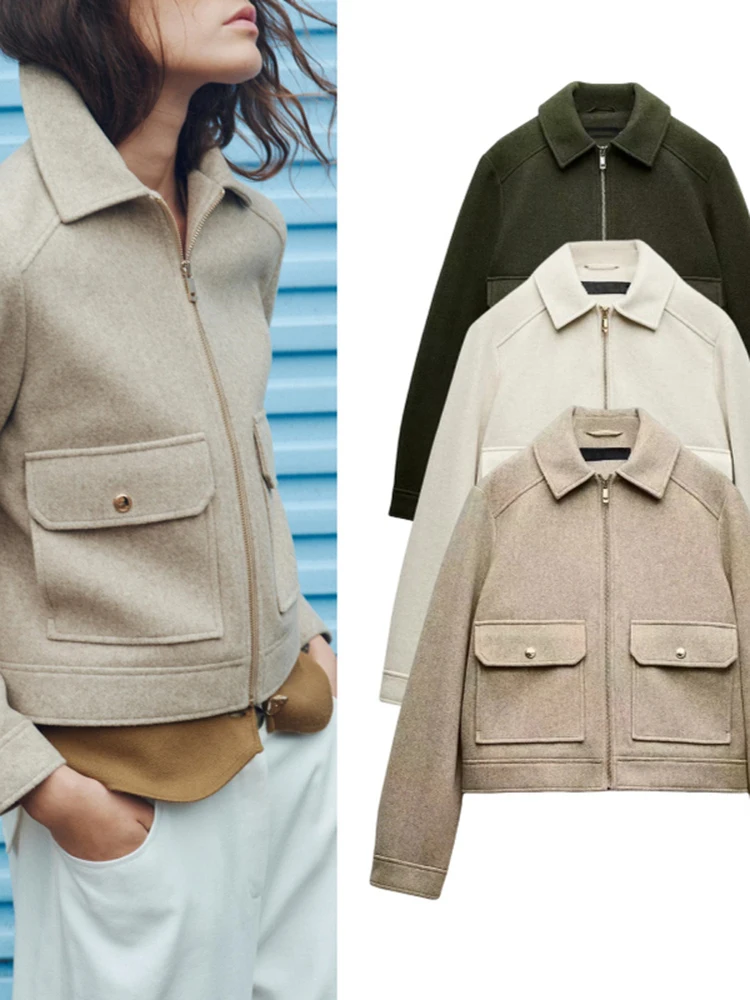 

Мягкая верхняя одежда Jaet, длинное пальто с отложным воротником и молнией, женское осенне-зимнее пальто прямого кроя Faion для поездок на работу