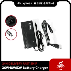 Electric Bicycle Charger 36v/48v/52v 2A 3A AU/EU/US/UA Ebike Battery Charger with DC2.1 Socket for 36/48/52v Lithium Battery