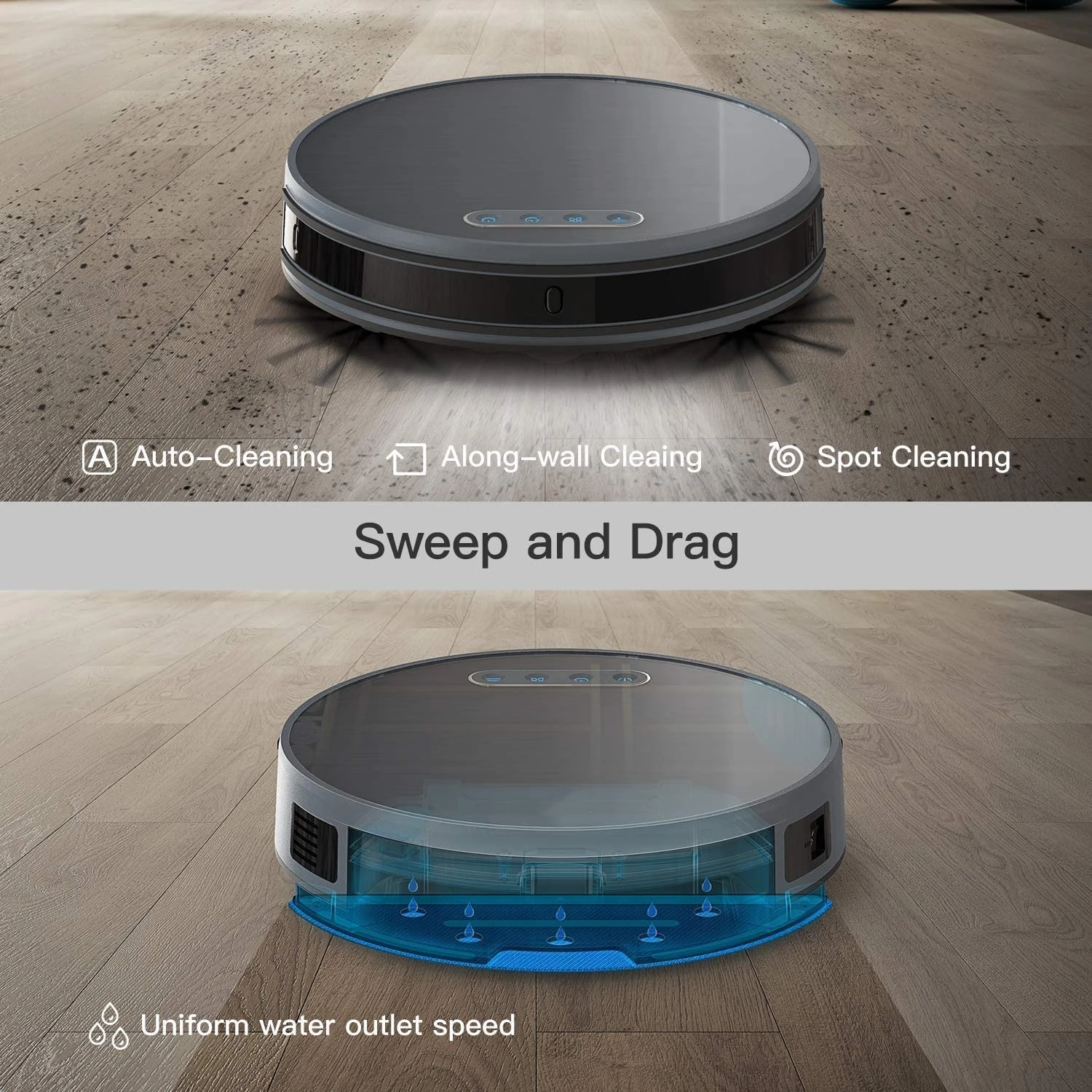 Lefant M571 Smart Robotic Vacuums Sweeper Mopping Cleaning 3in1 TOF Alexa Voice WIFI APP Control Floor Pet Робот-пылесос