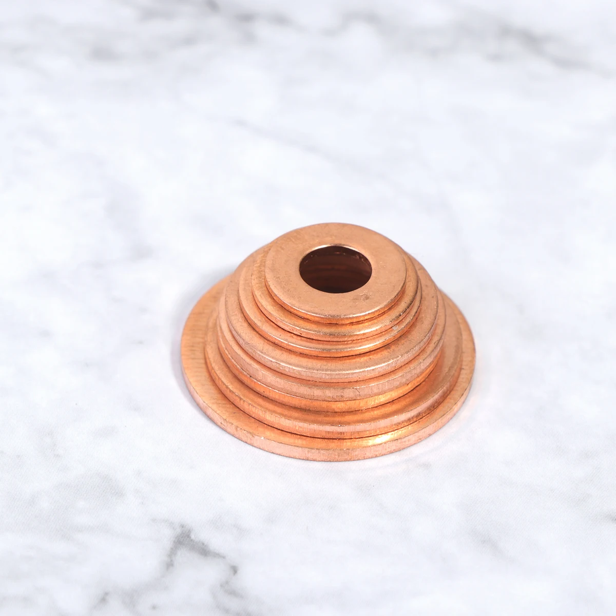 

140pcs Copper Washer Sealing Ring Set Heavy Duty Solid Copper Material Great for Sump Plugs Fuel Hydraulic Fittings Car Marine