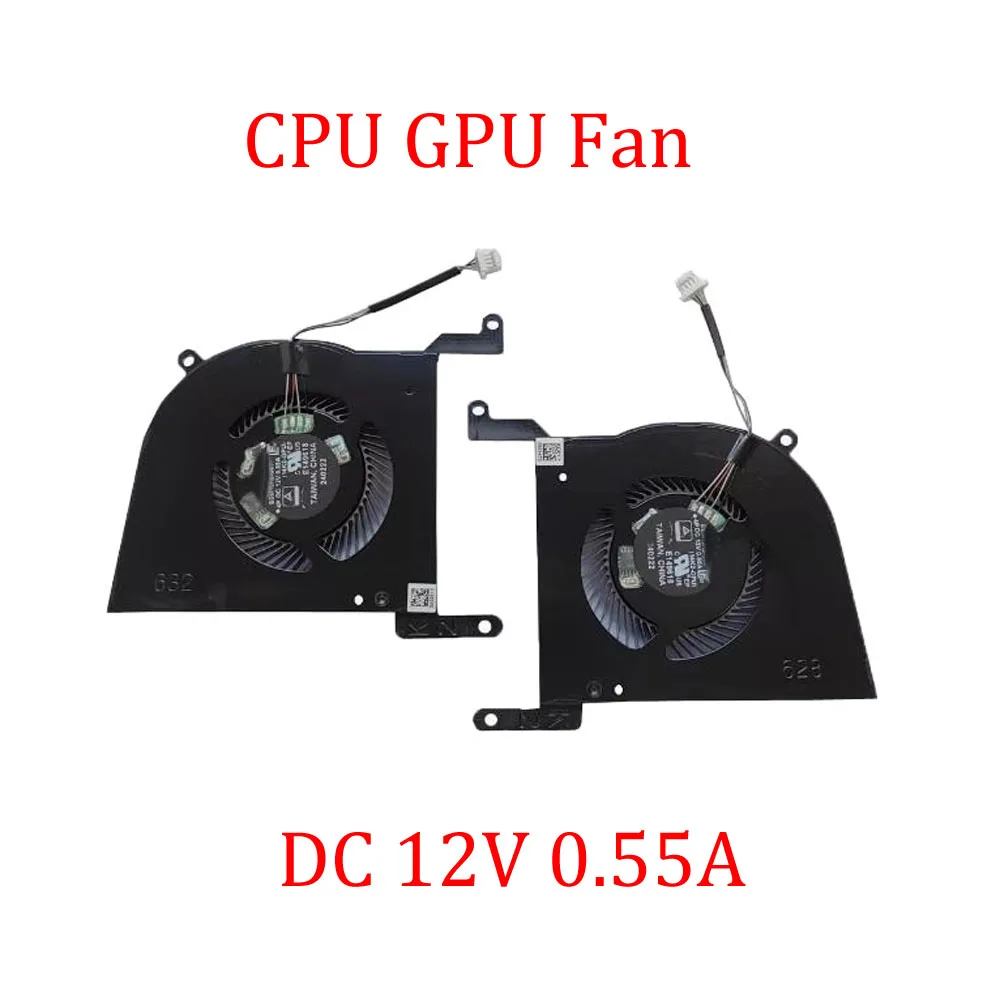 Laptop CPU GPU Fan For MSI Stealth 14 AI Studio A1V A1VGG A1VFG A1VEG MS-14K2 DC 12V 0.55A New