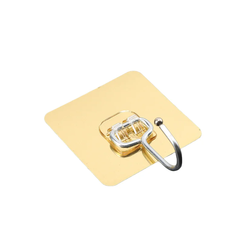 

Golden hooks for kitchen, strong hooks, no perforations or frames, adhesive for walls, pendants