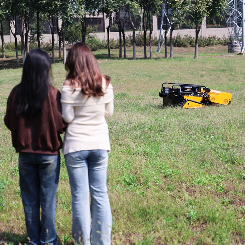 Customized Chinese Factory Hot Automated Auto Grass Cutter Self-propelled Remote Control flail Mower