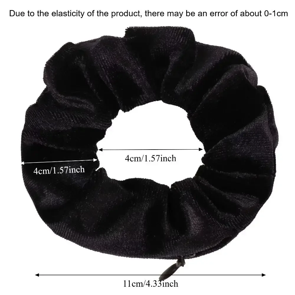 Hidden Closure Basic Hair Rope Secret Pocket High Elasticity Rubber Band Korean Style Hair Ring Elastic Hair Bands view 6