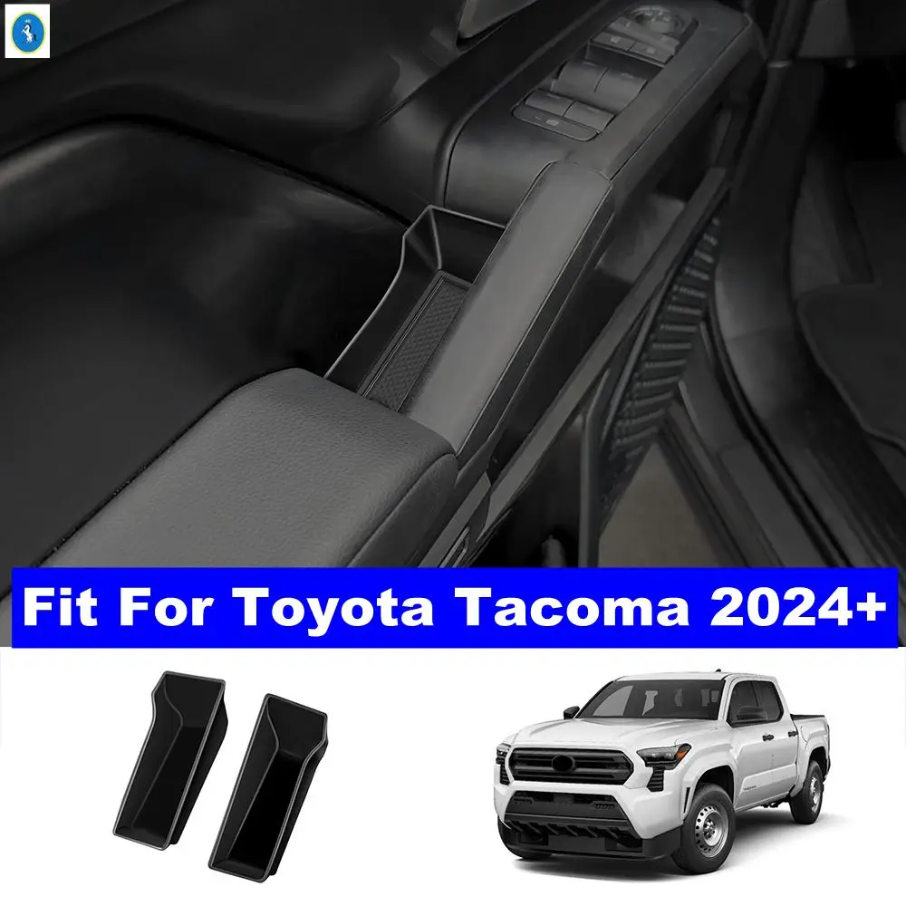 

2PCS Door Handle Armrest Container Holder Tray Storage Box Organizer Plastic Accessories Car Styling For Toyota Tacoma 2024 2025