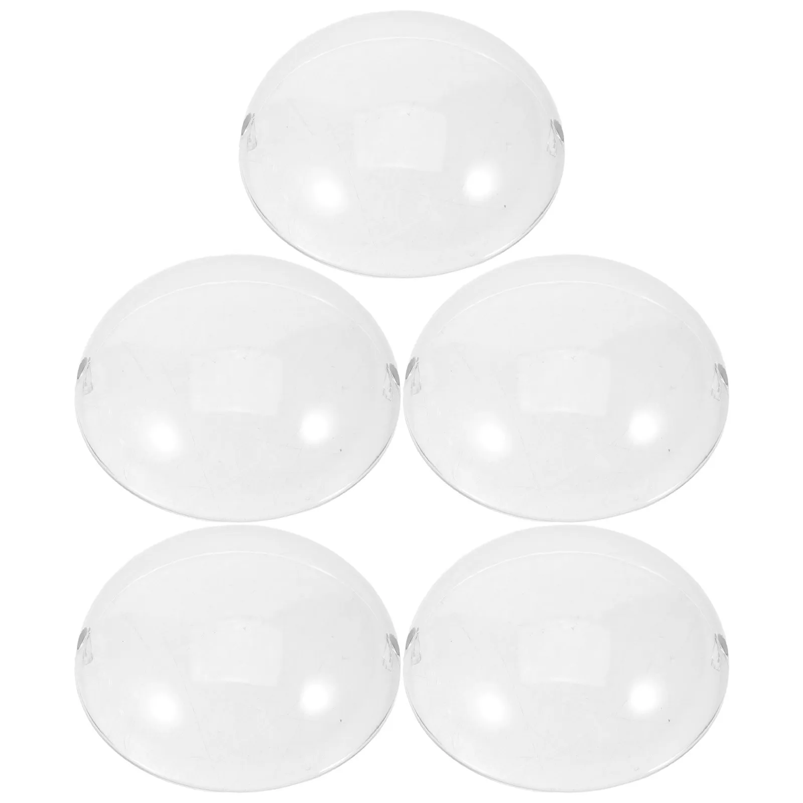 

5Pcs Transparent Face Mask Clear Acrylic Headwear Protective Cover Anti-Scratch Mini Display Case for Collectibles DIY Supplies