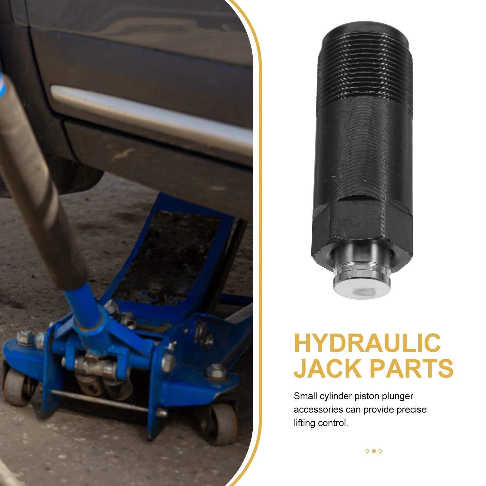 

Hydraulic Jack Oil Pump Body Accessories Horizontal Steel Swivel Wheels Universal Joint Small Cylinder Piston Plunger