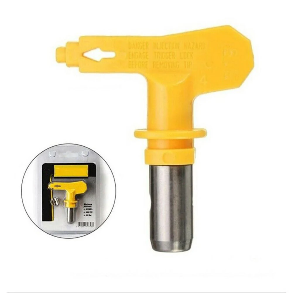 Airless Spray Gun Tip Nozzle Yellow Airbrush Paint Spray Tip Nozzle 511 513 515 517 519 521 523 525 531 Paint Sprayer Power Tool