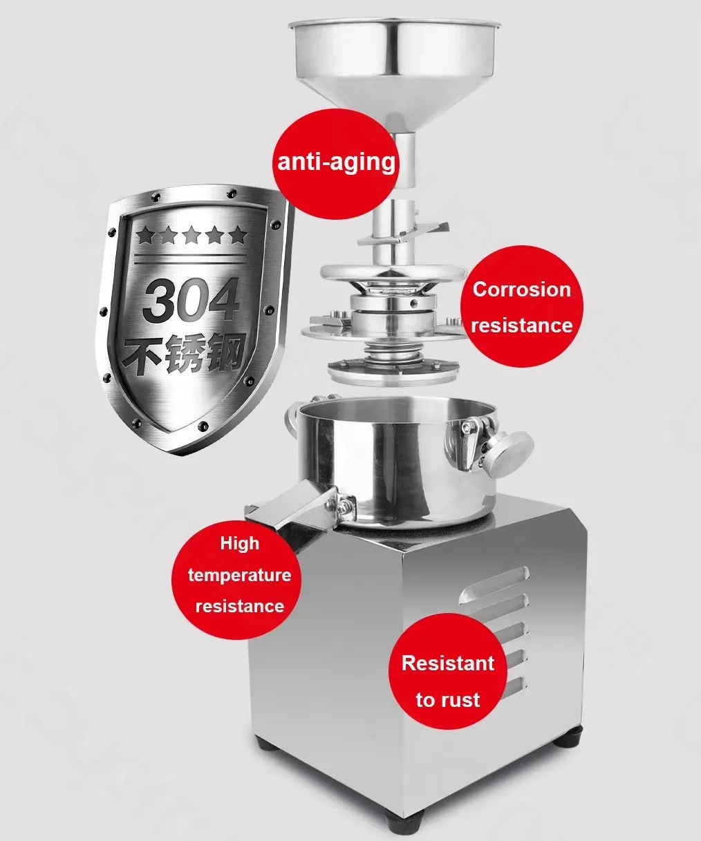 

Dry grain wheat grinder, corn peanut butter, nuts, beans, and bean flour production equipment