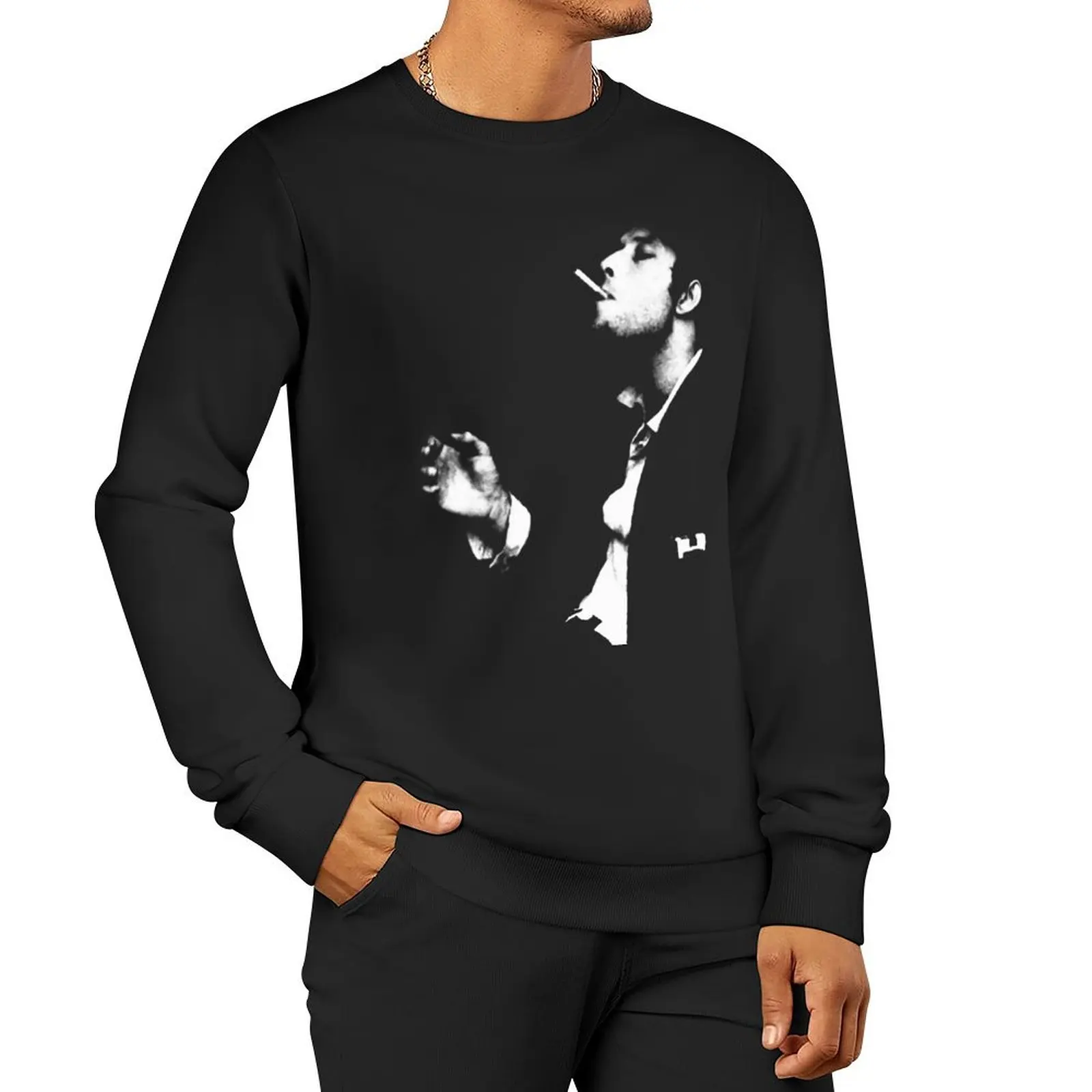 

Tom Waits icon Sweatshirt korean clothes men's winter sweater mens clothing oversize sweatshirts