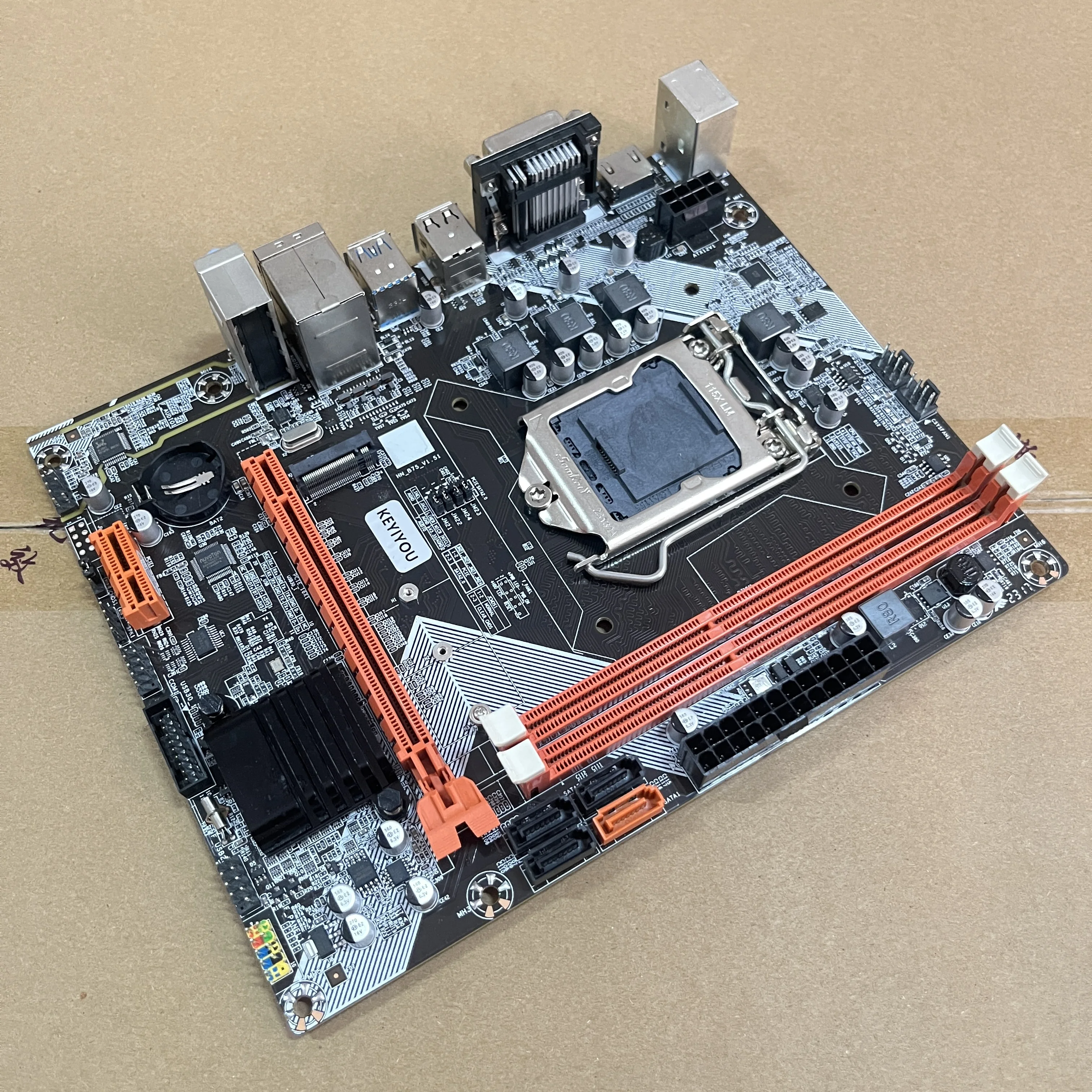 Imagem -02 - Lga 1155 Motherboard Suporte i3 i5 i7 Core Cpu Ddr3 1600mhz pc Desktop M.2 Nvme Hdmi Vga 1155 Mainboard B75