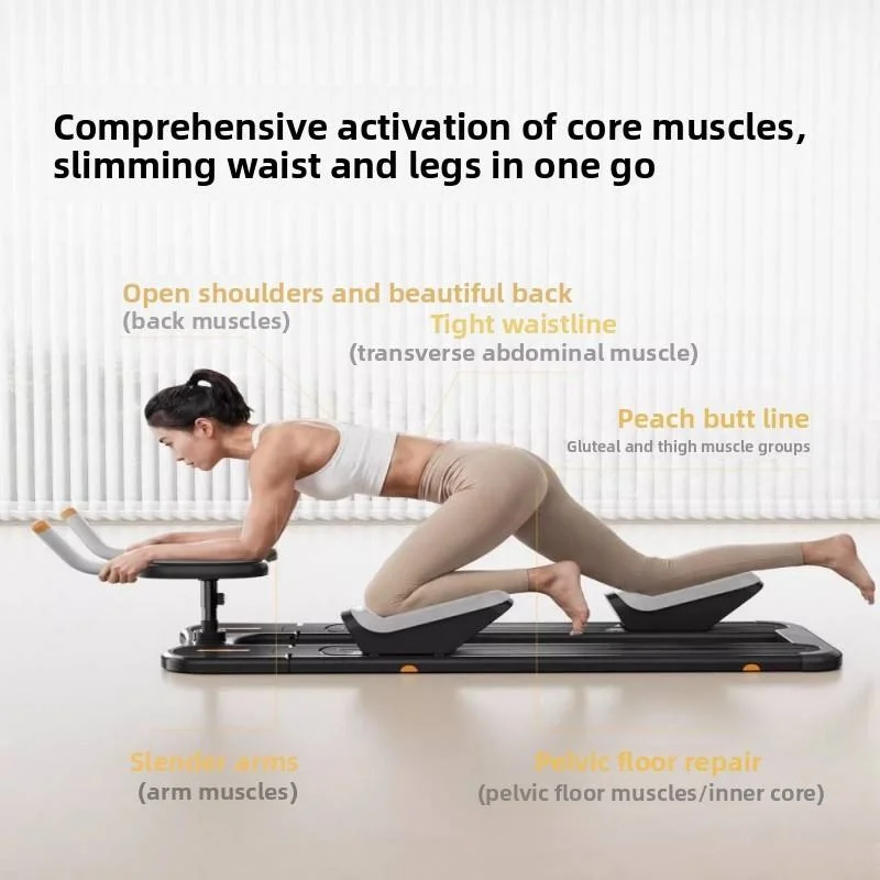 Waist Toning Machine Reptile Fitness Trainer for Home Indoor Core Exercises Crocodile Crawling SitUps Slim Waist Ab Workout Tool