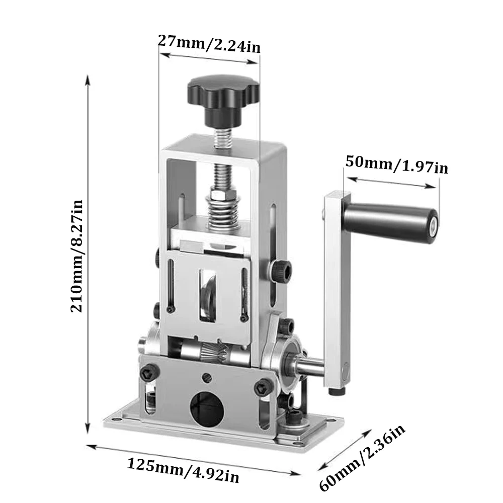 Portable Wire Stripper Hand Crank Wire Stripping Tool For 1-25mm Electric Cable Peeling Can Work With Electric Drill