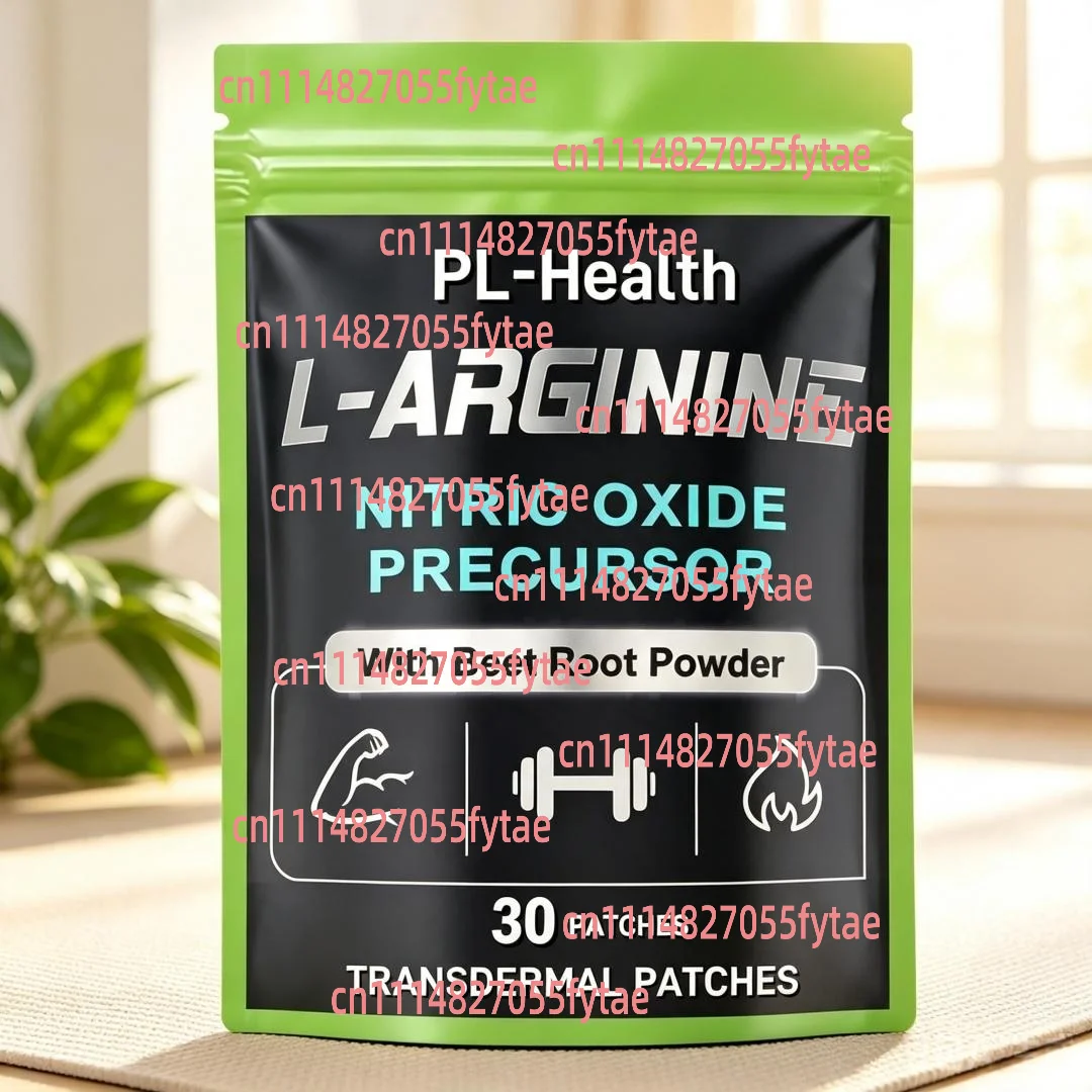 30 Patches L-Arginine Transdermal Patches with L Citrulline for Men & Women for Performance, Muscle Growth & Recovery