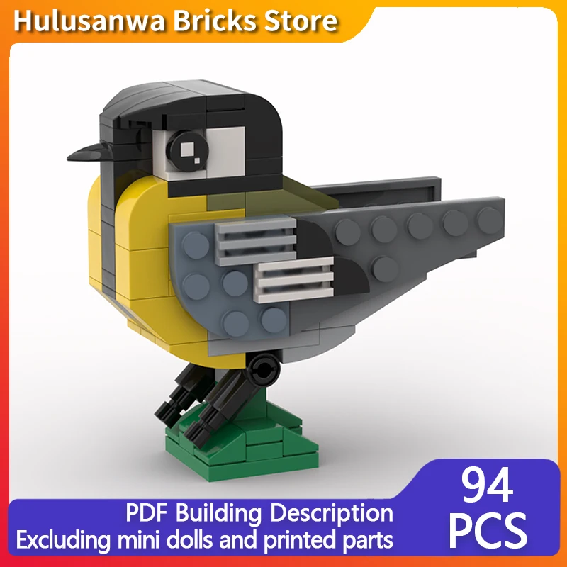 

Creators Animal Series Model MOC Building Block Great Tit Bird Modular Technology Gifts Holiday Assemble Children Toys Suit
