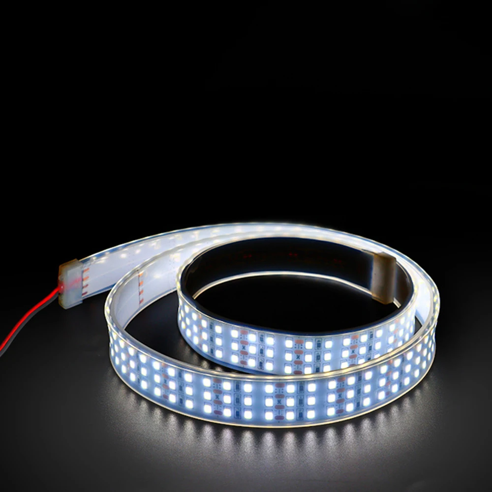 5m alto brilho smd2835 três fileiras 360leds/m dc12v/24v ip20 ip67 à prova dip67 água flexível fita led ao ar livre projeto iluminação 4000k