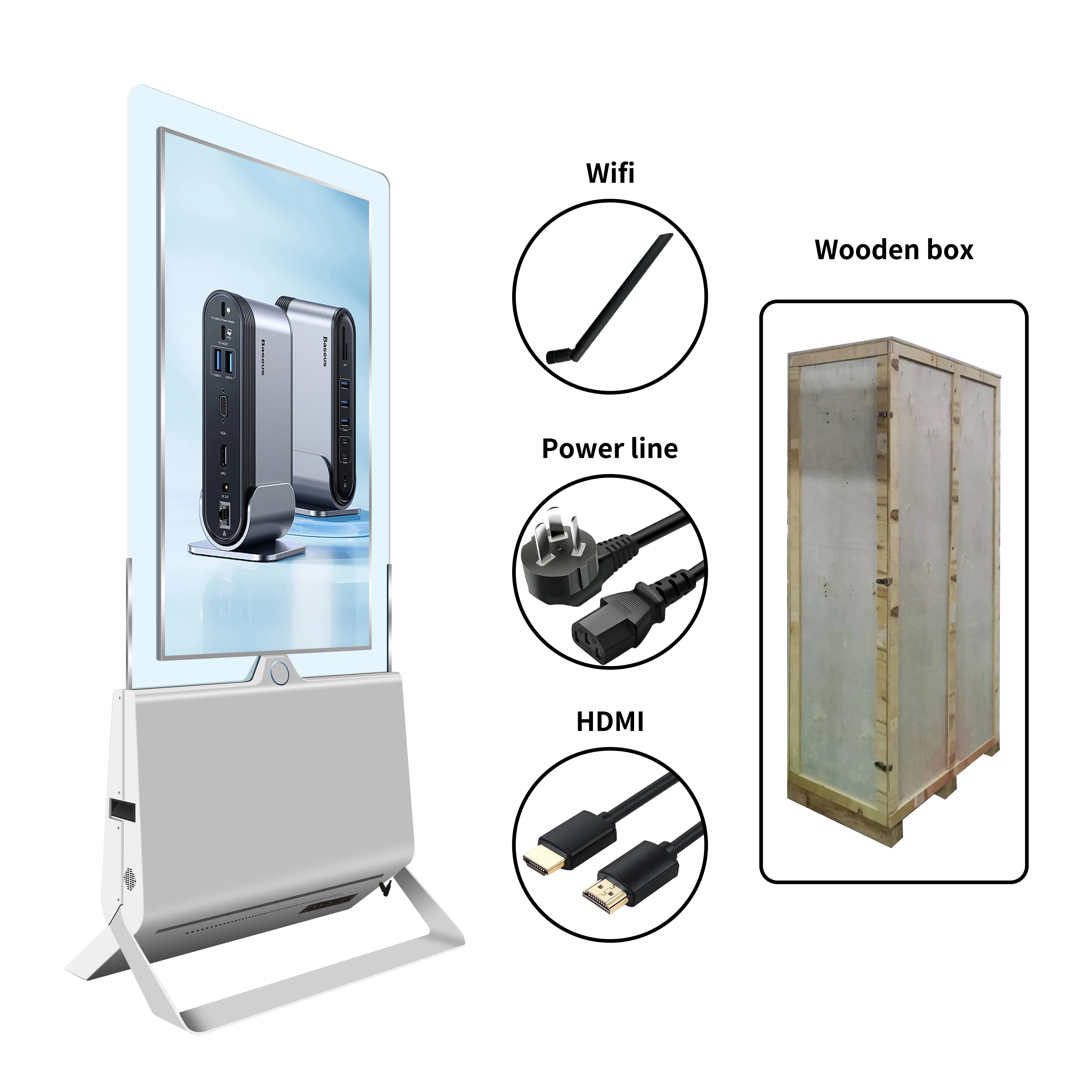Double Sided Android Digital Signage 55 Advertising Tv Covers 43 Inch Lcd Free Standing Privacy Screens Outdoor Kiosk