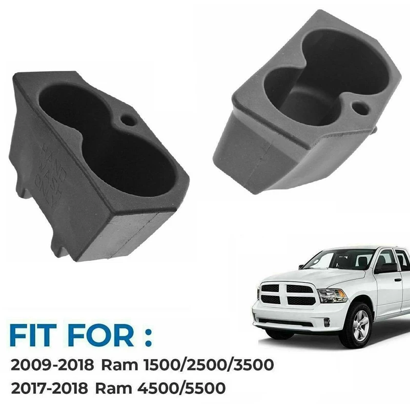 

2 шт. подстаканник для пассажирской боковой двери водителя для 2009-18 Dodge Ram 1500 2500