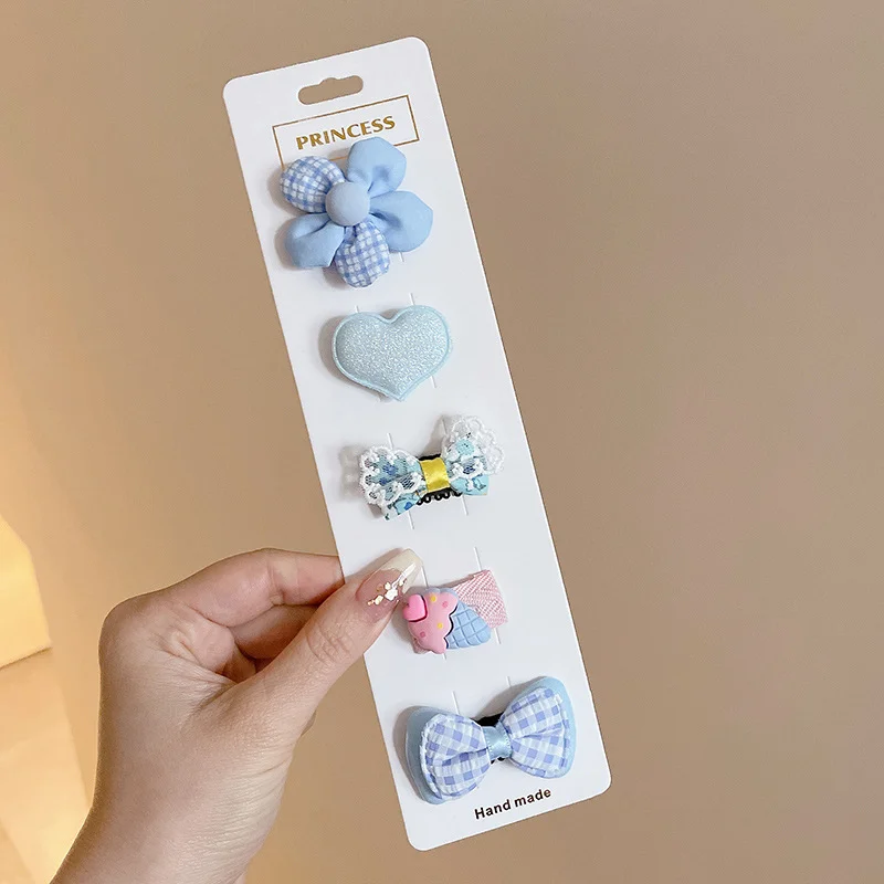 Newborn Baby Short Hair  Clip Princess Cute Headwear Baby Hair Clips Hair Volume Less Baby Sweat Hair Clips Do Not Hurt Hair