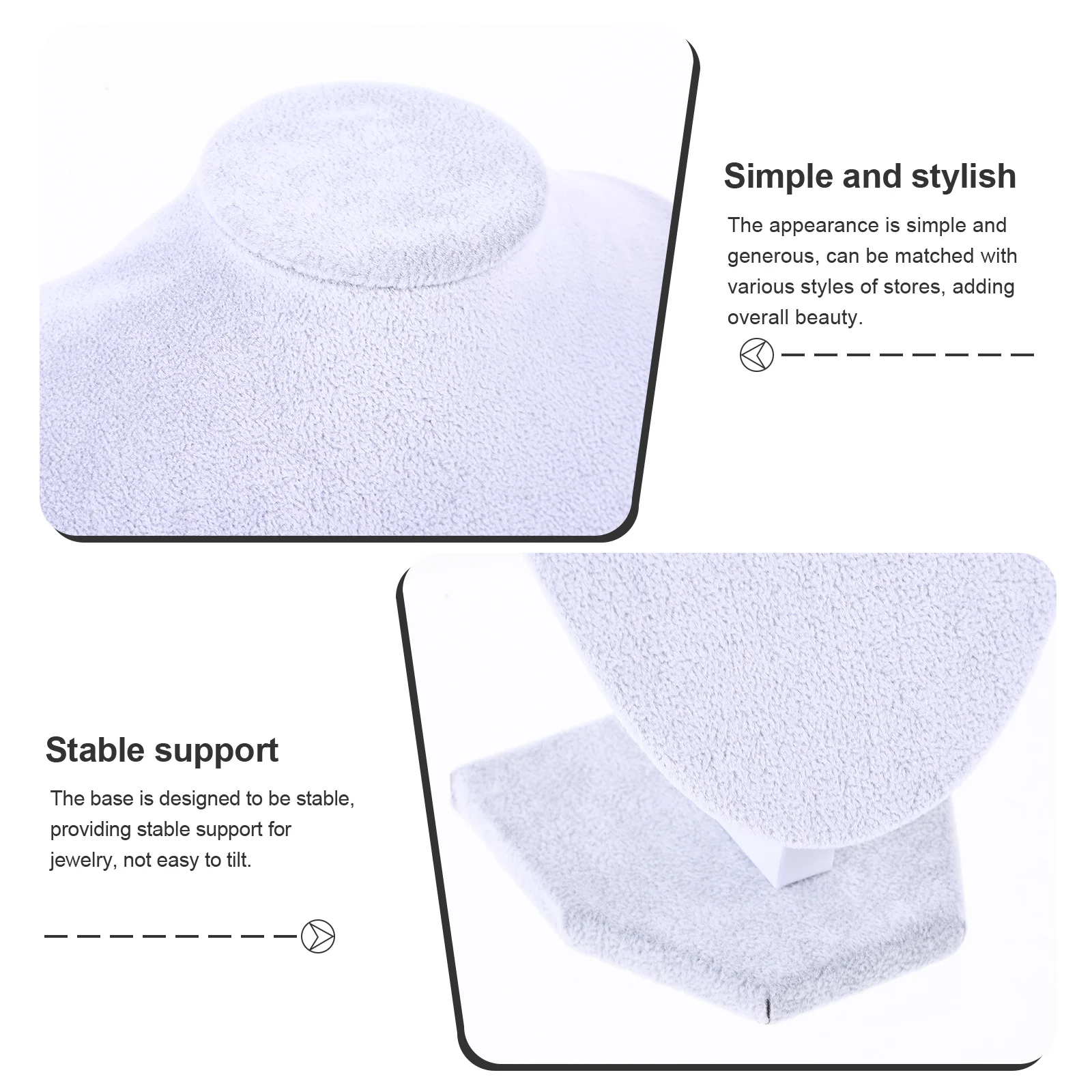 

Necklace Display Holder Jewelry Organizer Stand For Necklaces Pendants Storage Rack Jewelry Bust Mannequin Display Stand