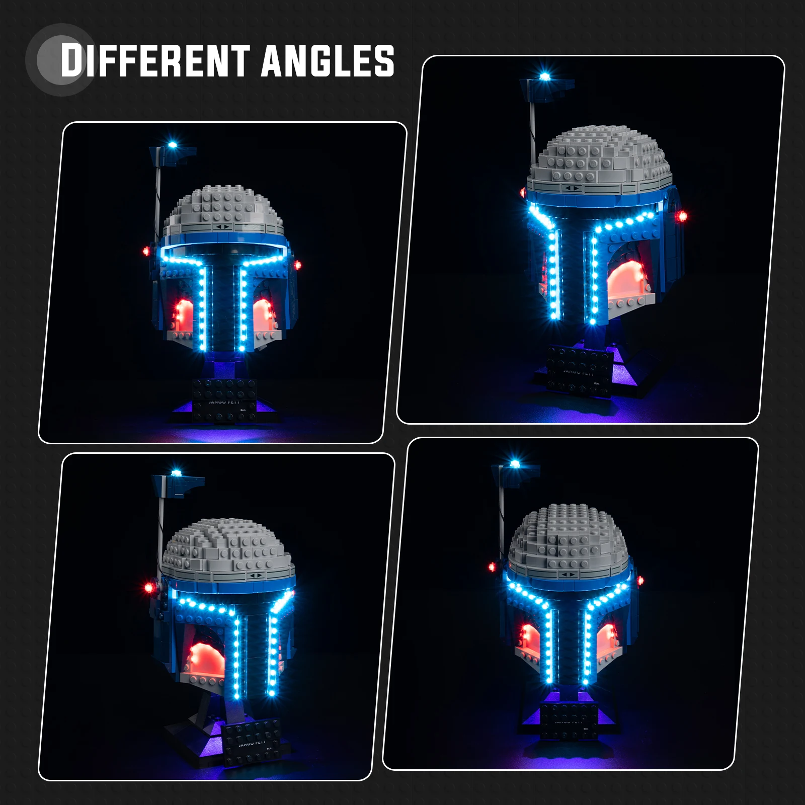 Kit de Luces LED para el Casco de Jango Fett de LEGO Star Wars 75408, Bloques de Construcción (No Incluye los Bloques del Modelo)