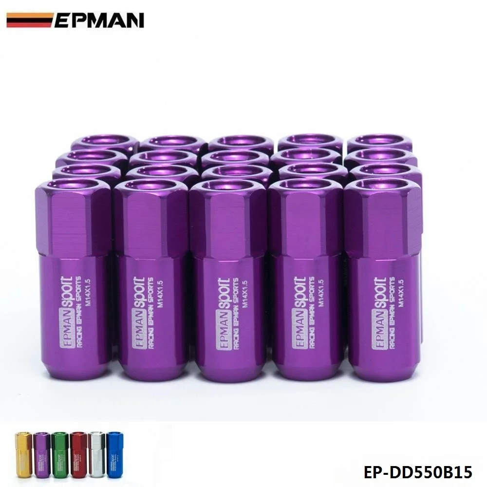 20pc M14X1.5 60MM Extende Forged Aluminum Tuner Racing Lug Nut For Wheels Rims EP-DD550B15