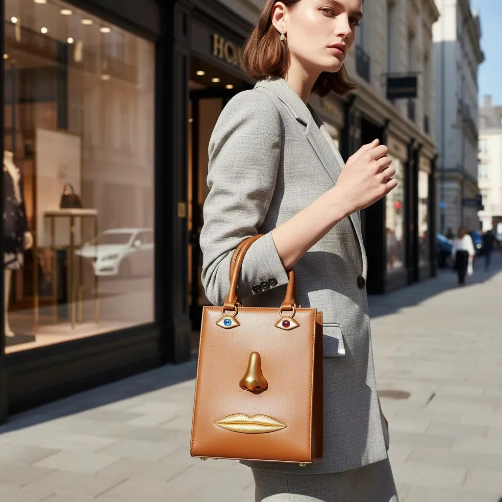 Elegant Casual Commuter Diaper Bag For Women Stylish Minimalist Crossbody Bag Designer Leather Retro Messenger Purse And Tote