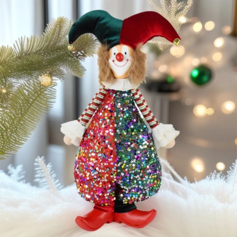  50cm Clown Stuffed Toy Safe for Children Holiday Gift Seasonal Decors