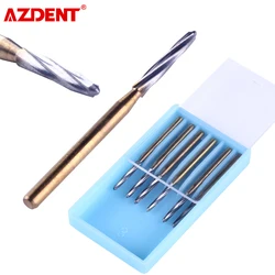 AZDENT 25mm Dia.1.6mm Dental wiertło węglikowe chirurgiczne endodontyczne wiertła do kości wolframu wiertła 6 sztuk/pudło do szybka prostnica