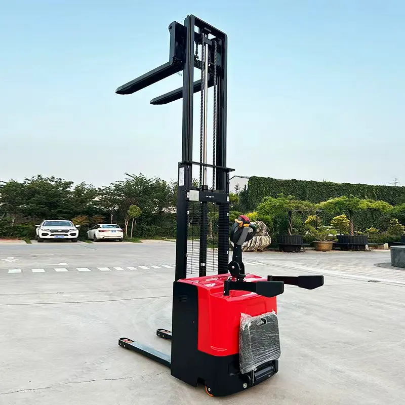 YG Advanced Electric Pallet Stacker with Single/2-Stage Mast Options, 4.5m Stacker Max Lifting Height Up To 3500mm Customized