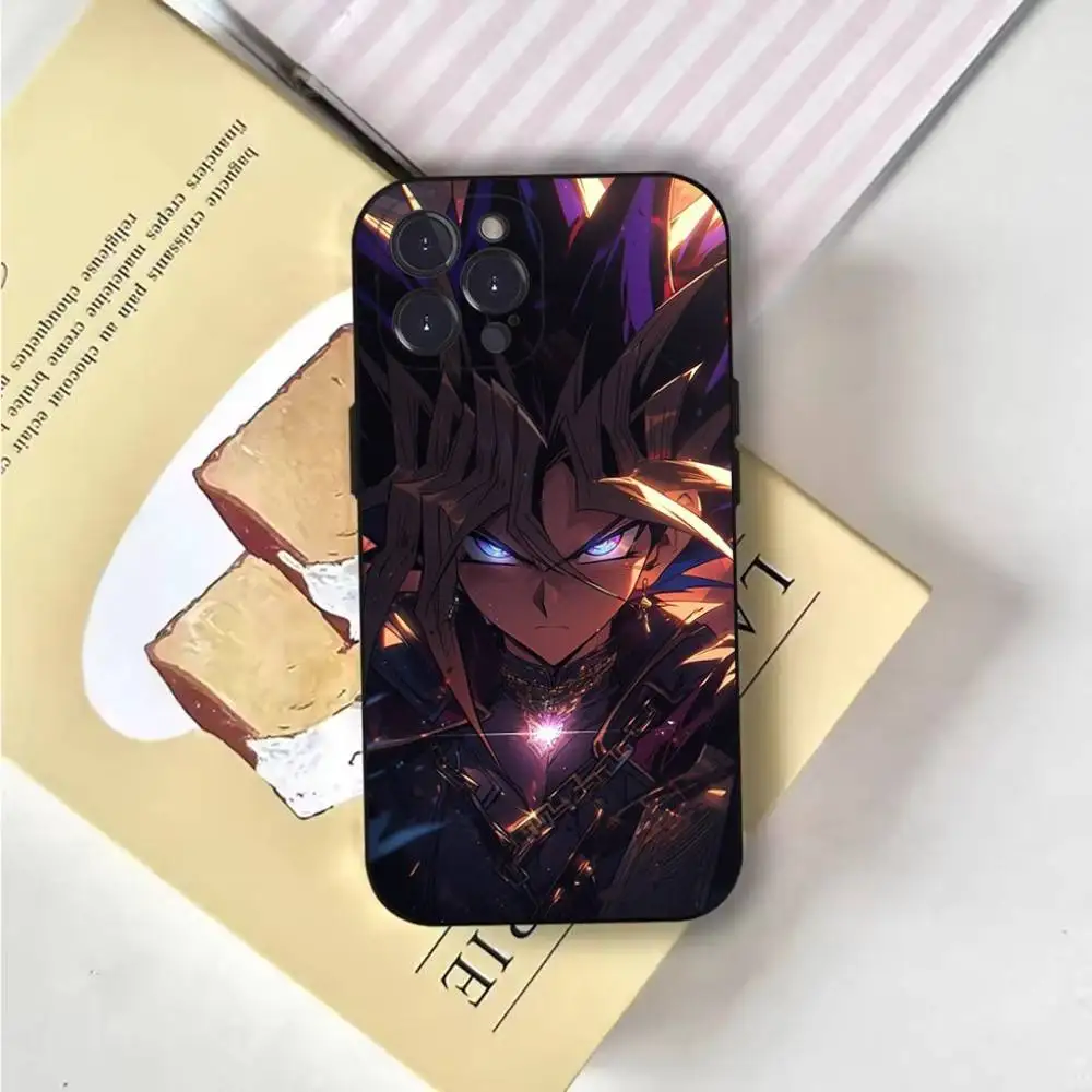 حافظة هاتف Yu-Gi-Oh لهاتف iPhone 6,17,16,15,14,13,12,11 Plus,Pro Max,XS,X,XR,SE,Mini,8,7,غطاء أسود من السيليكون الناعم