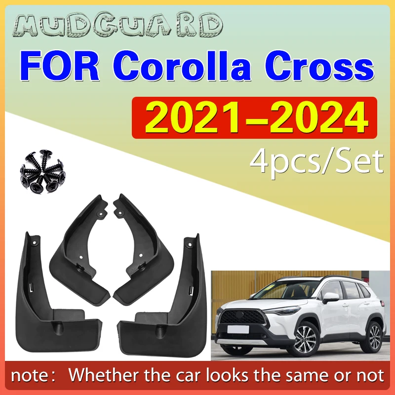 

Car Mud Flaps Mudguards Splash Guards Fender External Decorate Car Accessories For Toyota Corolla Cross XG10 2021-2024 2022 2023