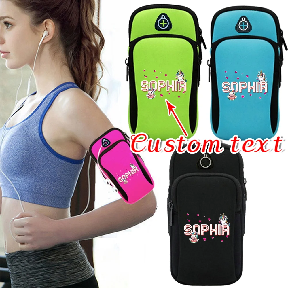 

Customized Name Arm Strap Sports Phone Bag Running Arm Strap Phone Bag Waterproof Cartoon Pattern Series Customized Products