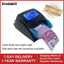 Mini Handy Banknote UV/MG Detecting Machine Fake Euro Notes Money Bill Detector For USD/EUR Cash Dinero Detector With Battery