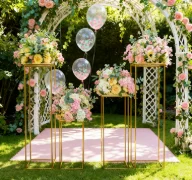 

10pcs)Customized clear acrylic pedestals acrylic plinths display stand pedestal stands for flowers wedding qq512